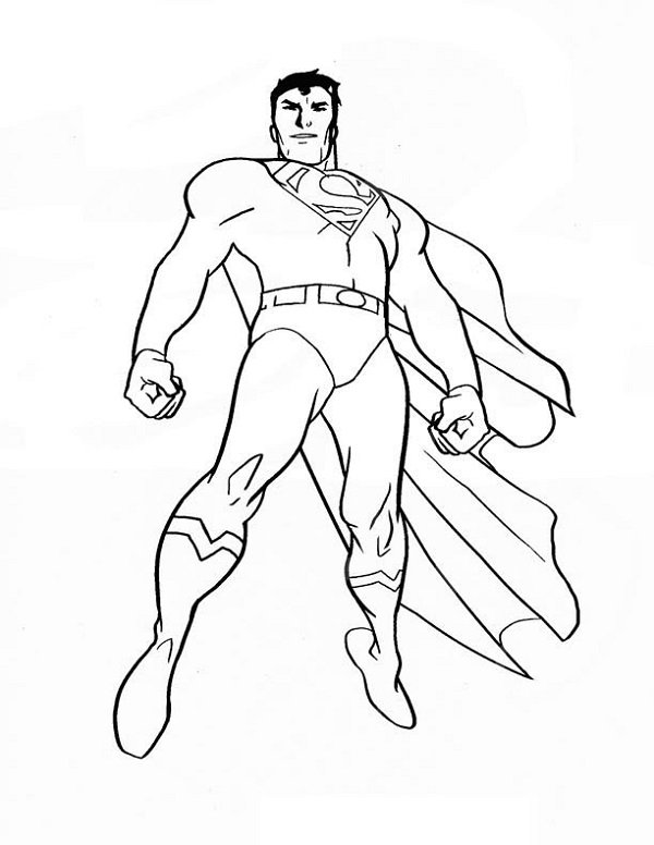 Tranh tô màu siêu nhân Superman